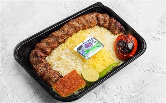 چلو کباب لقمه